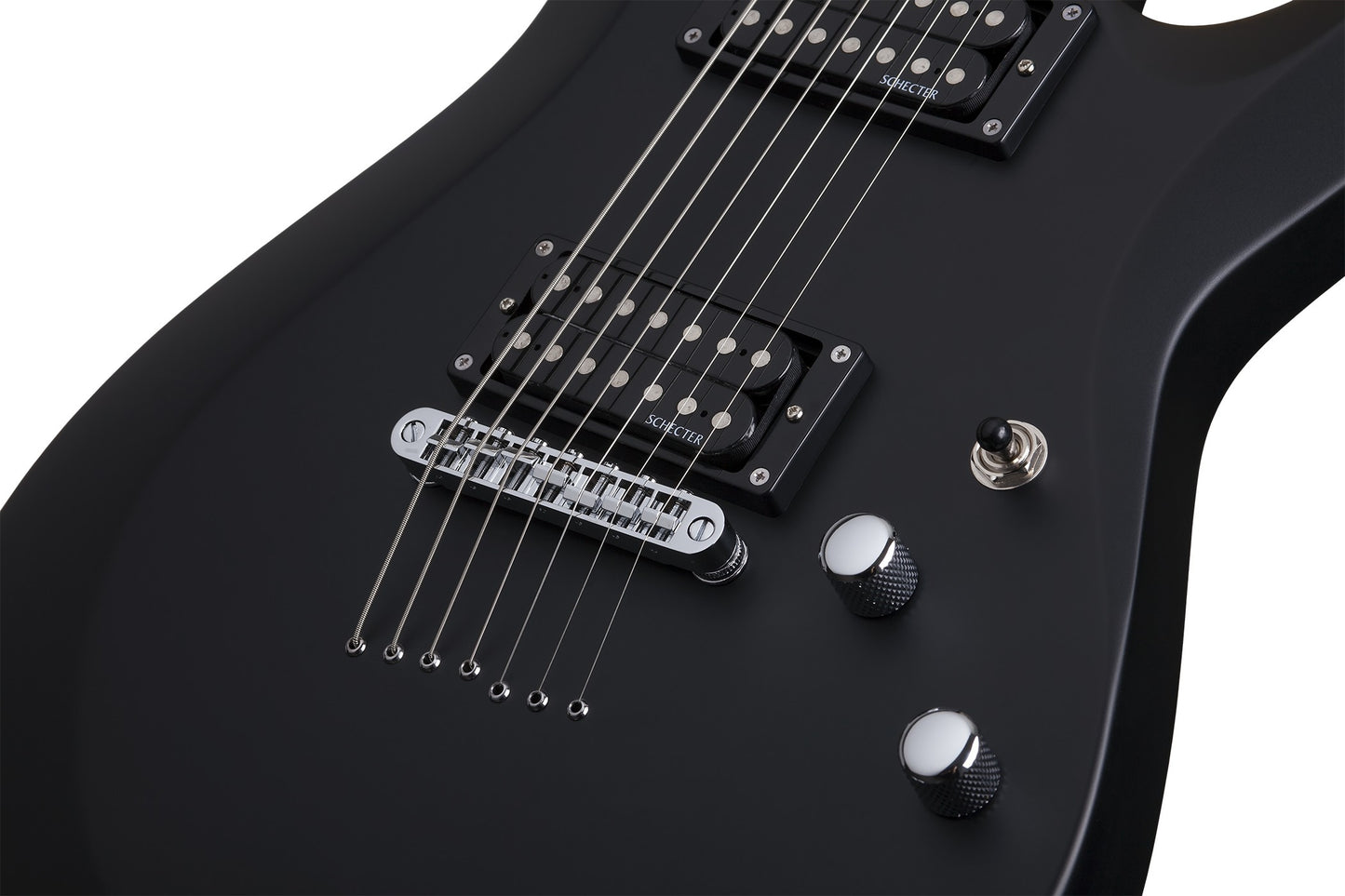 Schecter C-7 DELUXE Electric Guitar - Satin Black (SBK)