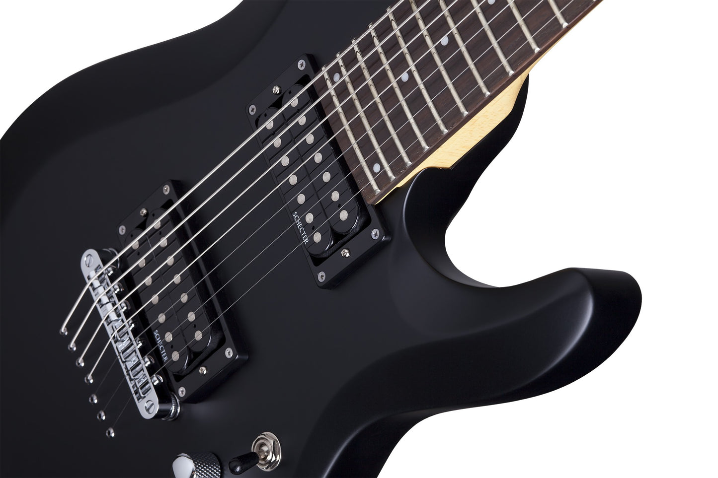 Schecter C-7 DELUXE Electric Guitar - Satin Black (SBK)