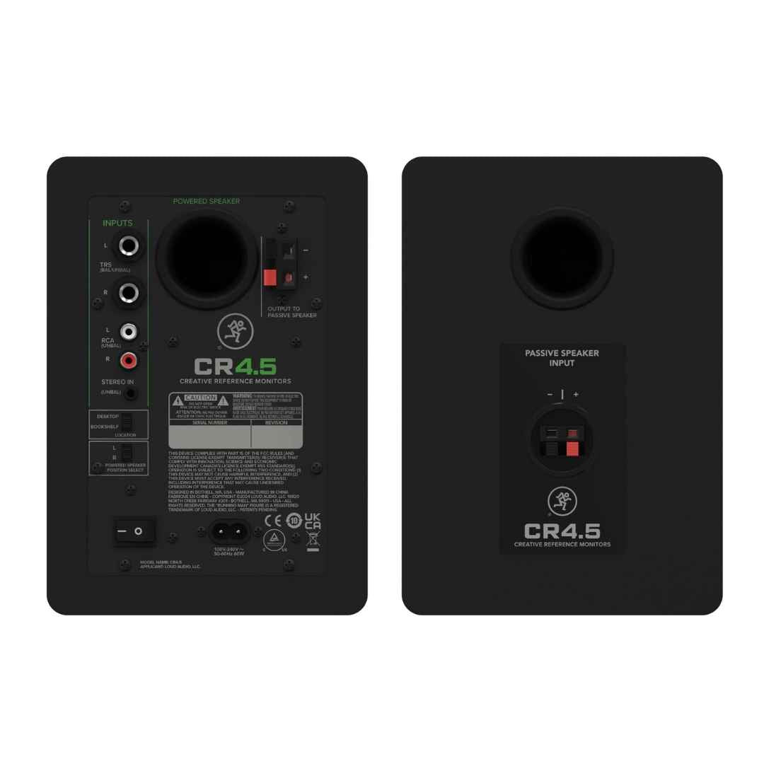 Mackie CR4.5 4.5" Powered Studio Monitors With Tone Control
