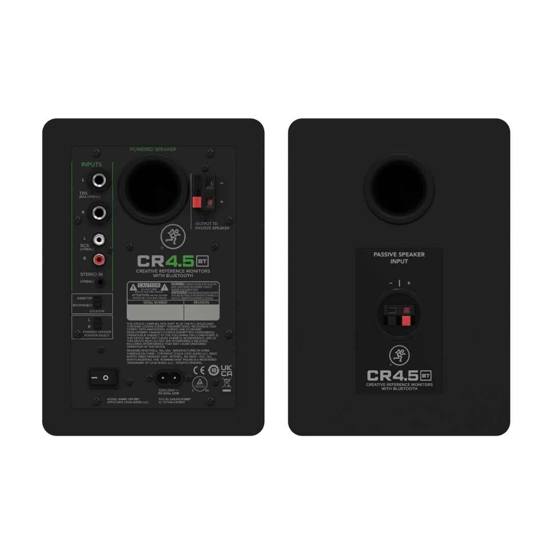 Mackei CR4.5BT Powered Studio Monitors With Tone Control And Bluetooth®