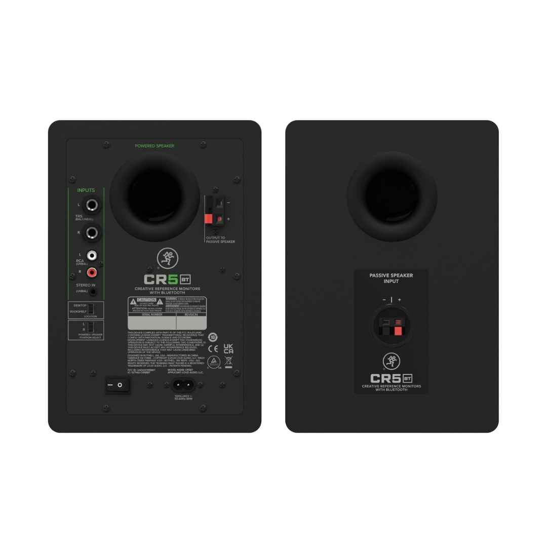 Mackie CR5BT 5" Powered Studio Monitors With Tone Control And Bluetuooth®