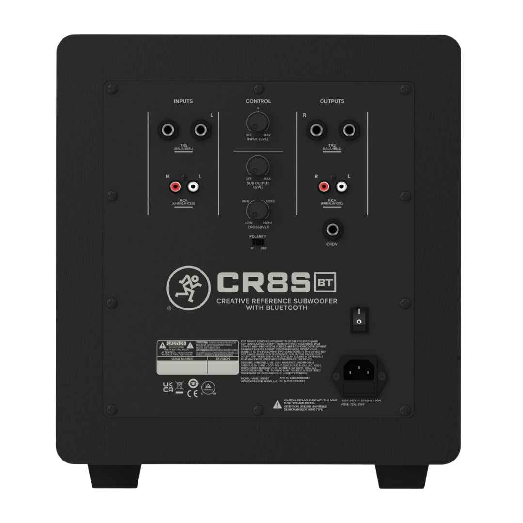 Mackie CR8SBT Powered Subwoofer With Desktop Remote And Bluetooth®