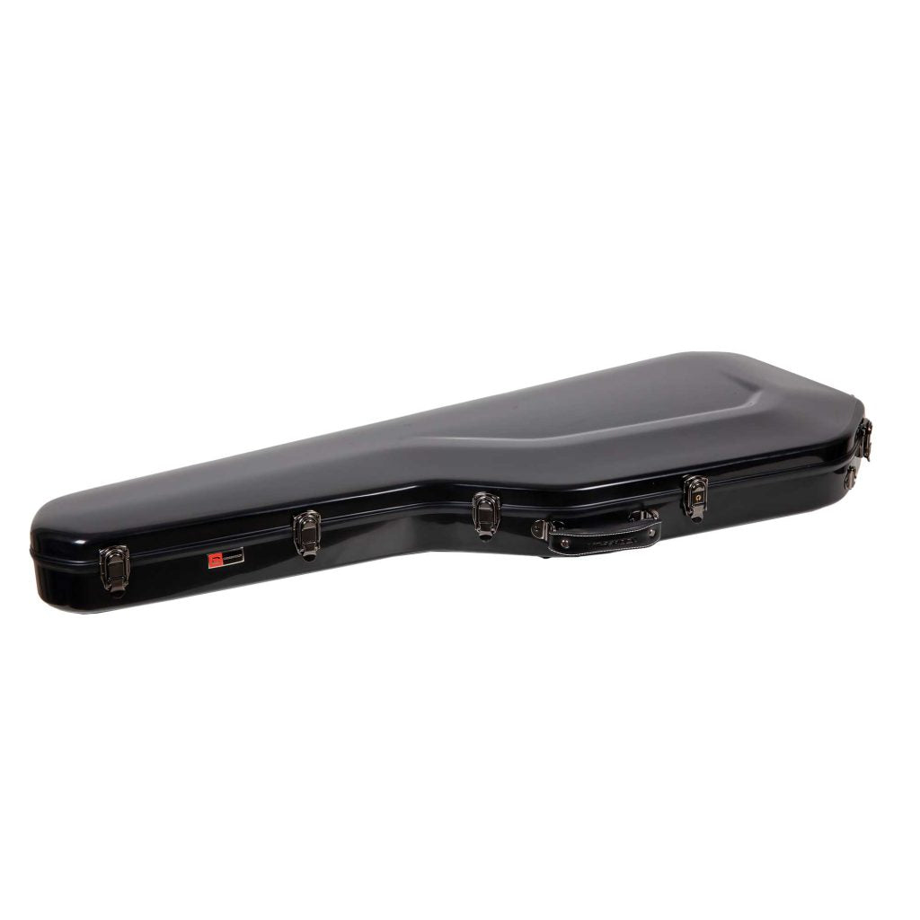 Crossrock CRF-2020GSTBK CRF2020GST Gun Shape Fiberglass Electric Guitar Case - Black