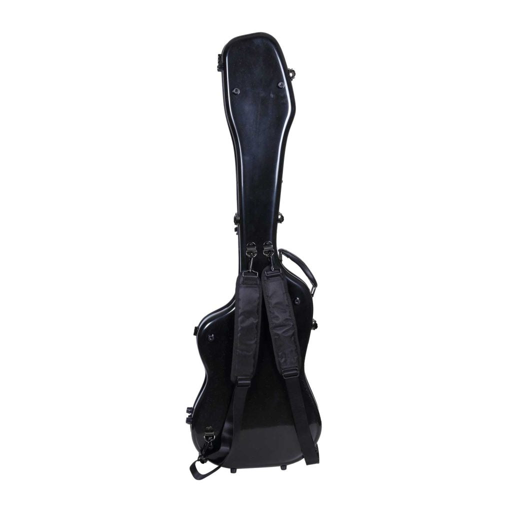 Crossrock CRF-2020P BBK Deluxe Fiberglass Case for Precision Bass Style Guitars with TSA Lock - Black