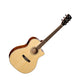 Cort GA-FF NAT Grand Regal Series Acoustic Guitar With Cutaway Electronics - Natural Glossy