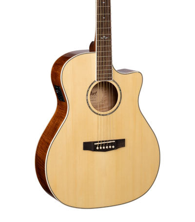 Cort GA-FF NAT Grand Regal Series Acoustic Guitar With Cutaway Electronics - Natural Glossy