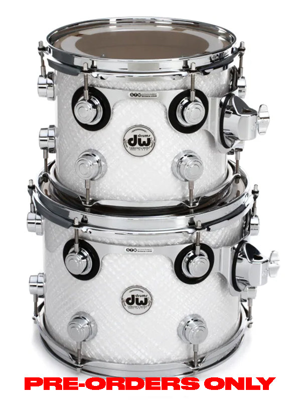 DW Collector's Series 5-piece Shell Pack - White Crystal FinishPly