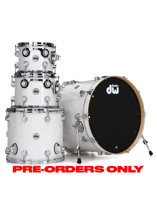 DW Collector's Series 5-piece Shell Pack - White Crystal FinishPly