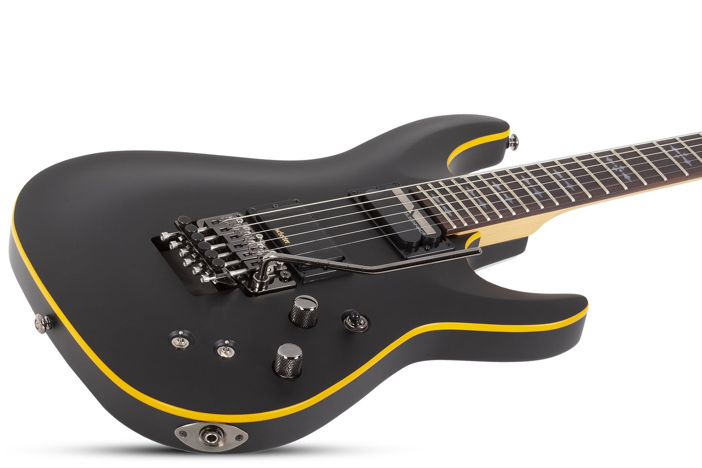 Schecter DEMON-6 FR -S Electric Guitar - Aged Black Satin