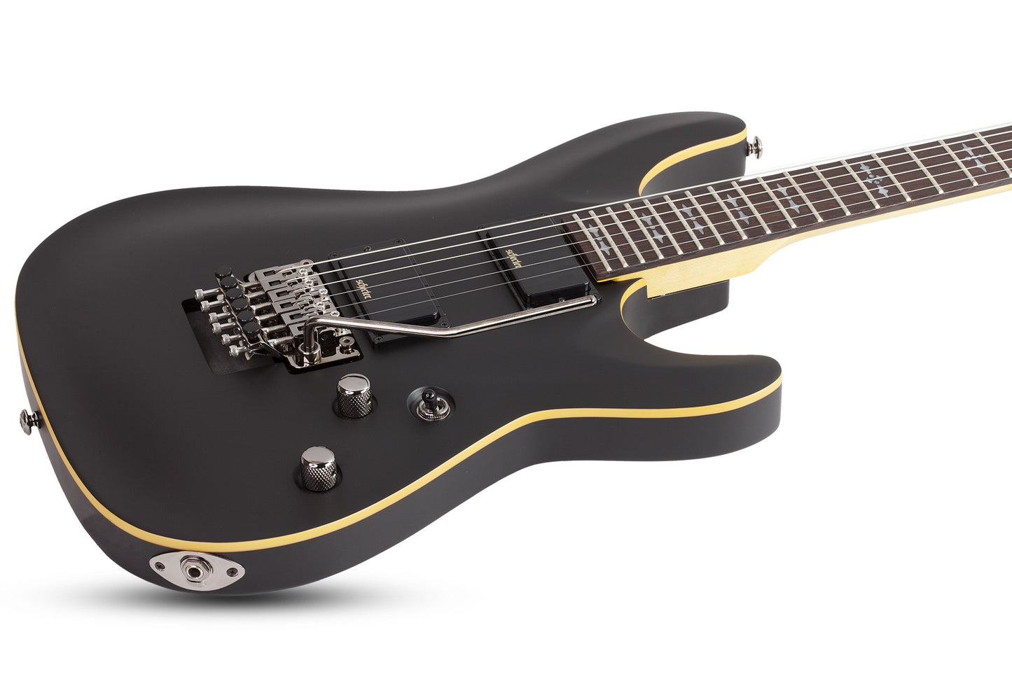 Schecter DEMON-6 FR Electric Guitar - Aged Black Satin