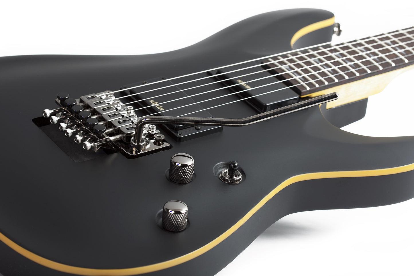 Schecter DEMON-6 FR Electric Guitar - Aged Black Satin