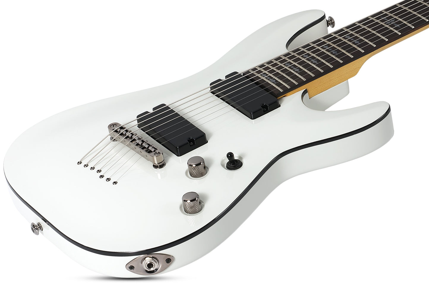 Schecter Demon Series DEMON-7 Electric Guitar - Vintage White