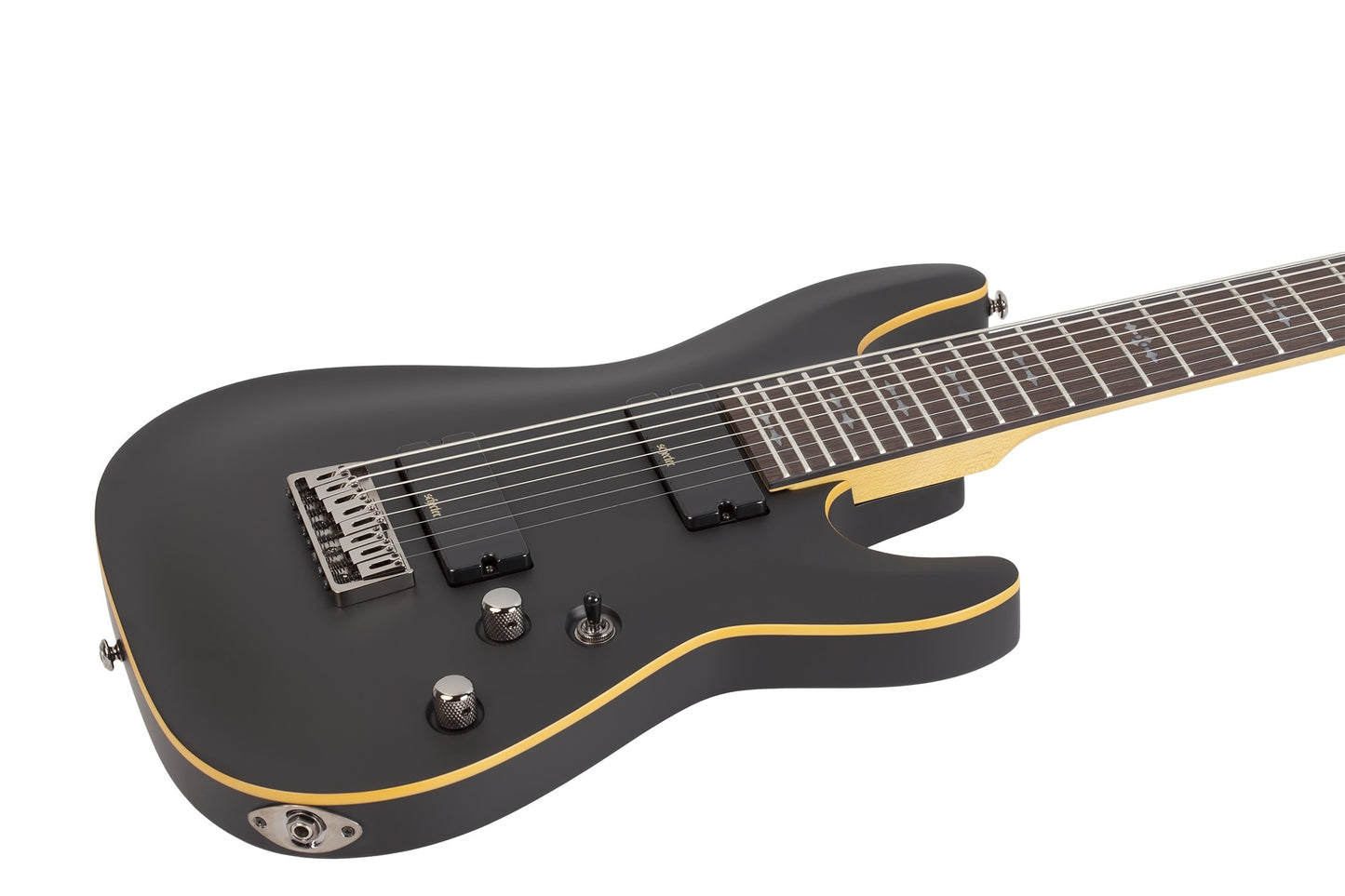 Schecter DEMON-8 Electric Guitar - Aged Black Satin