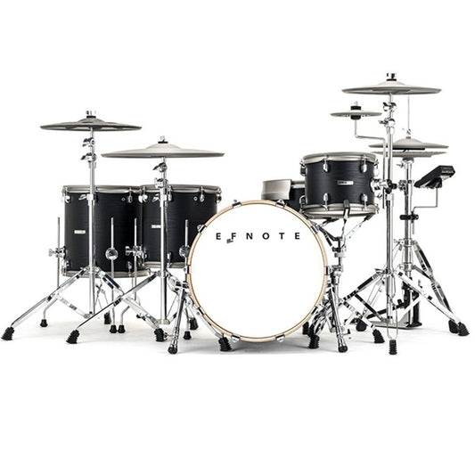 EFNOTE 7X Electronic Drum Set - Black Oak / Hardware Set & Artesia Accessory Pack & HiHat Stand