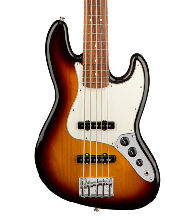 Fender 149953500 Player Jazz Bass V Pau Ferro 3-Color Sunburst Bass Guitar