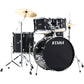 Tama ST52H5-BNS Stagestar 22" 5pc Drum Set with Hardware & Throne & Pluto Cymbals - Black Night Sparkle