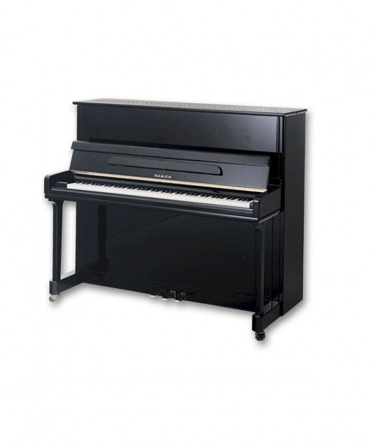 Samick JS-121M Upright Piano Ebony High Polished With Piano Bench