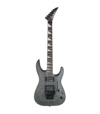 Jackson JS-32Q TBK Dinky DKA Arch Top Electric Guitar - Transparent Black