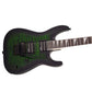 Jackson JS-32Q TGB DKA Dinky Arch Top Electric Guitar - Transparent Green Burst