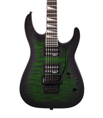 Jackson JS-32Q TGB DKA Dinky Arch Top Electric Guitar - Transparent Green Burst