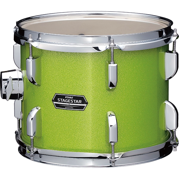 Tama ST52H5-LGS Stagestar 22" 5pc Drum Set with Hardware & Throne & Pluto Cymbals - Lime Green Sparkle