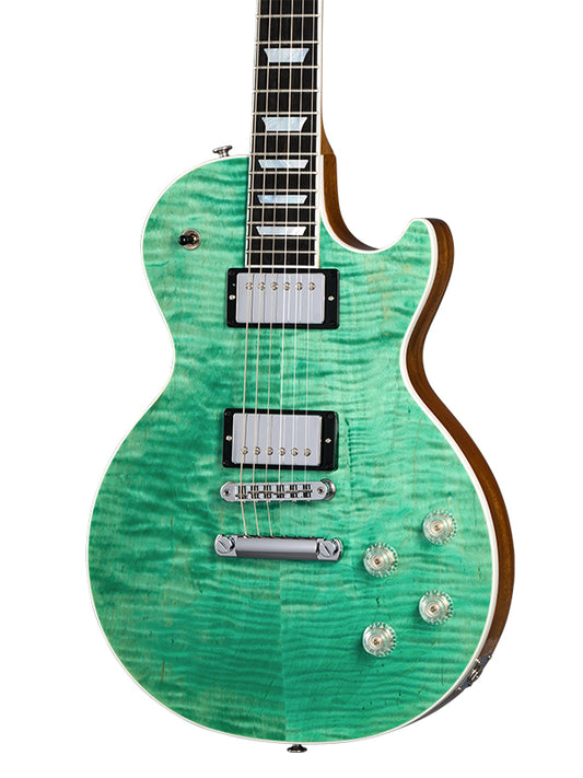 Gibson LPM01SFCH1 Les Paul Modern Figured Electric Guitar - Seafoam Green