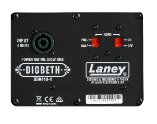 Laney Digbeth DBV410-4 600-watt 4 x 10-inch Bass Cabinet