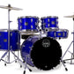 Mapex CM5044FTCIB Comet 5 pcs Jazz Drum Set with Hardware Throne & Cymbals - Indigo Blue