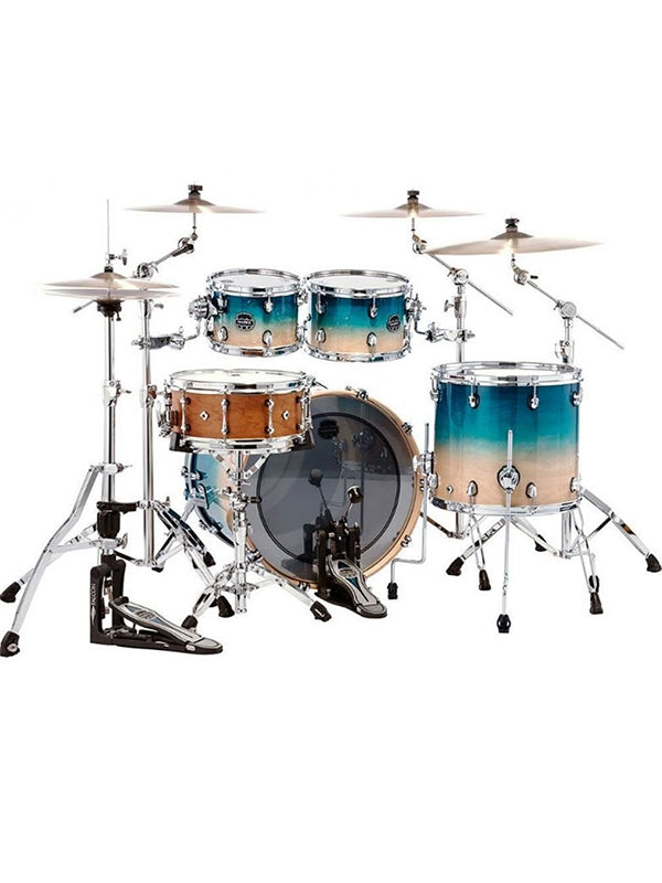 Mapex SR529XUQ Saturn 4 pcs Hybrid (w/o Snare) SHELL PACK - Aqua Fade