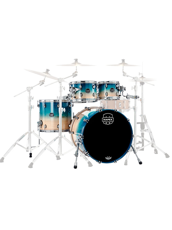 Mapex SR529XUQ Saturn 4 pcs Hybrid (w/o Snare) SHELL PACK - Aqua Fade