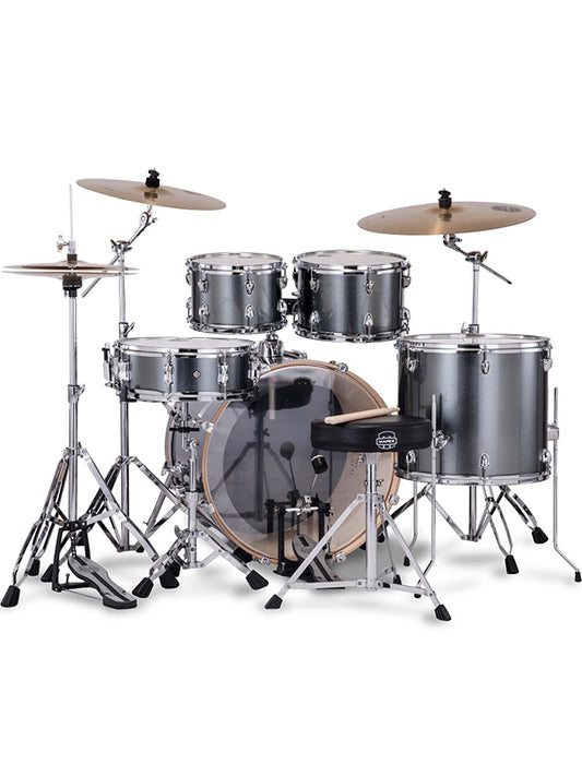 Mapex VE5295FTVC Venus 5 pcs Drum Set w/Hardware & Throne - Steel Blue Metallic