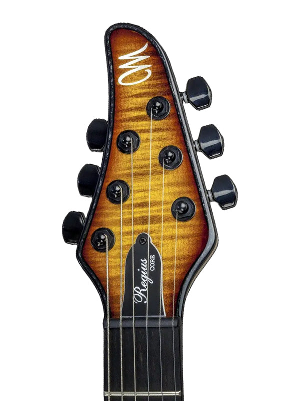 Mayones Regius Core Classic 6 Strings Electric Guitar - 2 Tone Gloss Trans Amber Burst