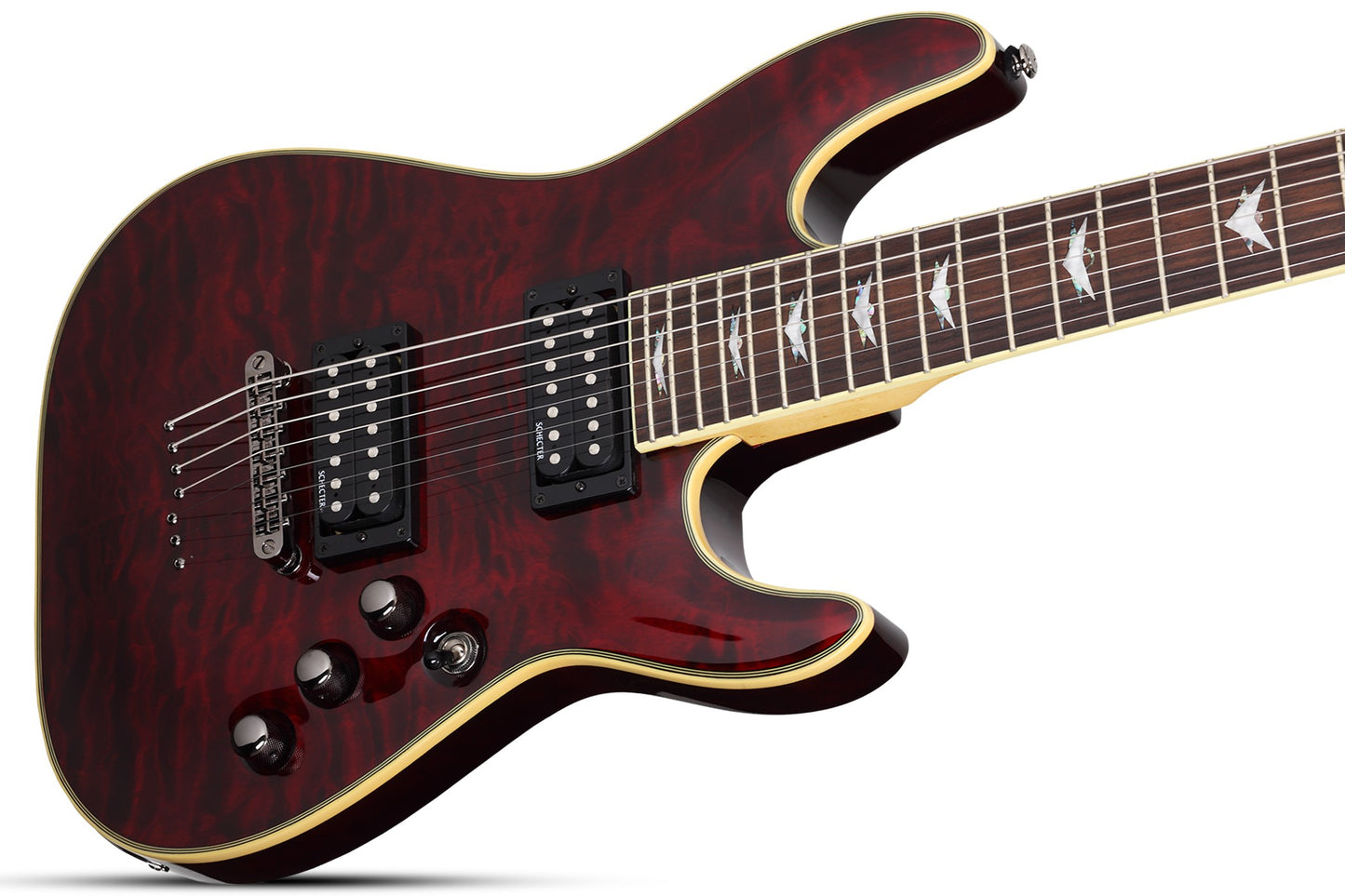 Schecter OMEN EXTREME-7 Electric Guitar - Black Cherry (BCH)