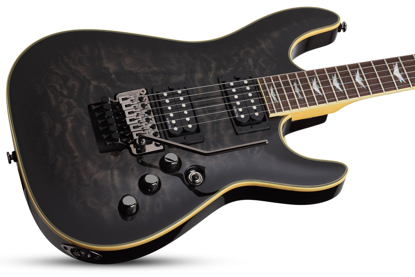 Schecter OMEN EXTREME-6 FR Electric Guitar - See-Thru Black (STBLK)