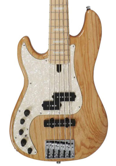 Left-Handed Sire Marcus Miller P7 2nd Generation 5 String Electric Bass Guitar | Swamp Ash Natural