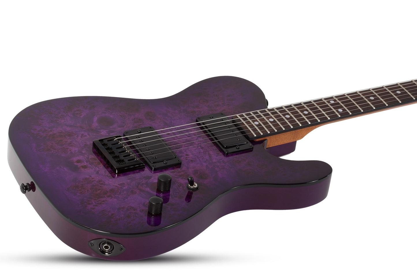 Schecter Standard Series PT STANDARD Electric Guitar - Purple Burst Burl