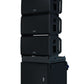 QSC (4) LA112 2,400W 12-inch Active Line Array Speaker System With 2 Array Frames