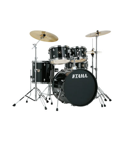 Tama RM52KH5-BK Rhythm Mate 22" 5pc Drum Set With Hardware & Throne & Pluto Cymbals - Black