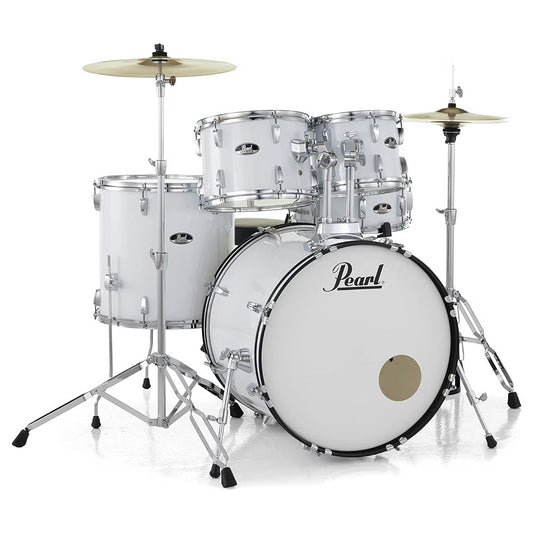 Pearl RS525SC/C (33) Roadshow 5Pcs Drum Set With Hardware & Cymbals - Pure White