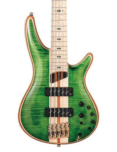 Ibanez Premium SR5FMDX 5-string Bass Guitar - Emerald Green Low Gloss