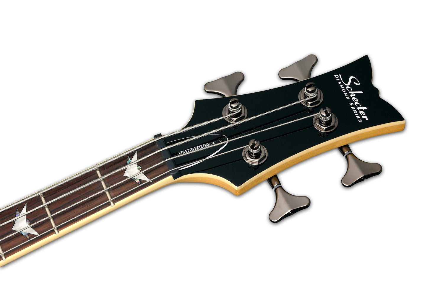 Schecter STILETTO EXTREME-4 STBLK Bass Guitar - See-Thru Black
