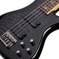 Schecter STILETTO EXTREME-4 STBLK Bass Guitar - See-Thru Black