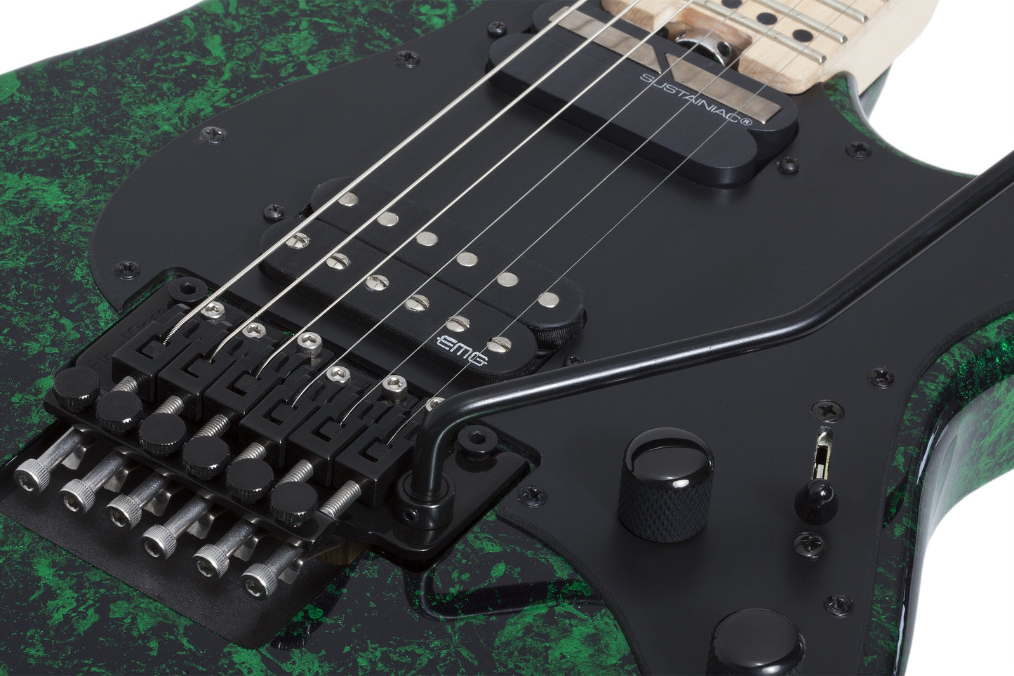 Schecter SVSS FR-S Maple FB Electric Guitar - Green Reign
