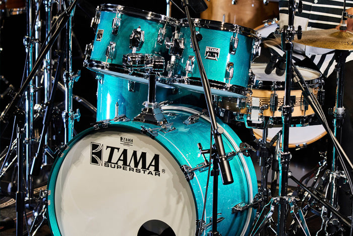 Tama SU42RS-AQM 50th Limited Superstar Reissue 4Pc Drum Shell Set - Aqua Marine