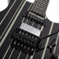 Schecter SYNYSTER GATES CUSTOM-S Electric Guitar - Gloss Black with Silver Pinstripes