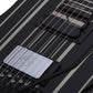 Schecter SYNYSTER GATES CUSTOM-S Electric Guitar - Gloss Black with Silver Pinstripes