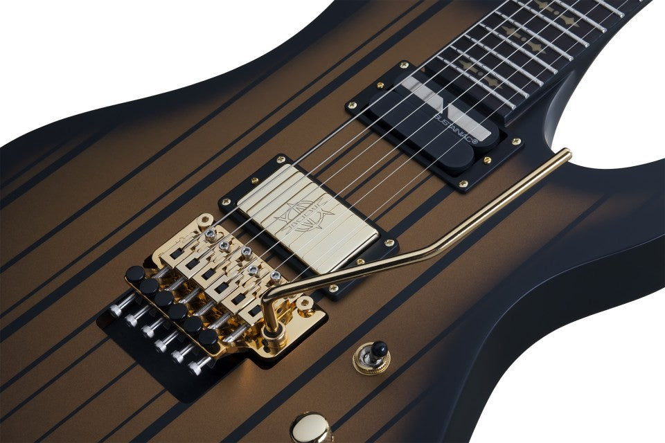 Schecter SYNYSTER GATES CUSTOM-S Electric Guitar - Satin Gold Burst (SGB)