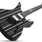 Schecter SYNYSTER CUSTOM Electric Guitar - Gloss Black with Silver Pinstripes