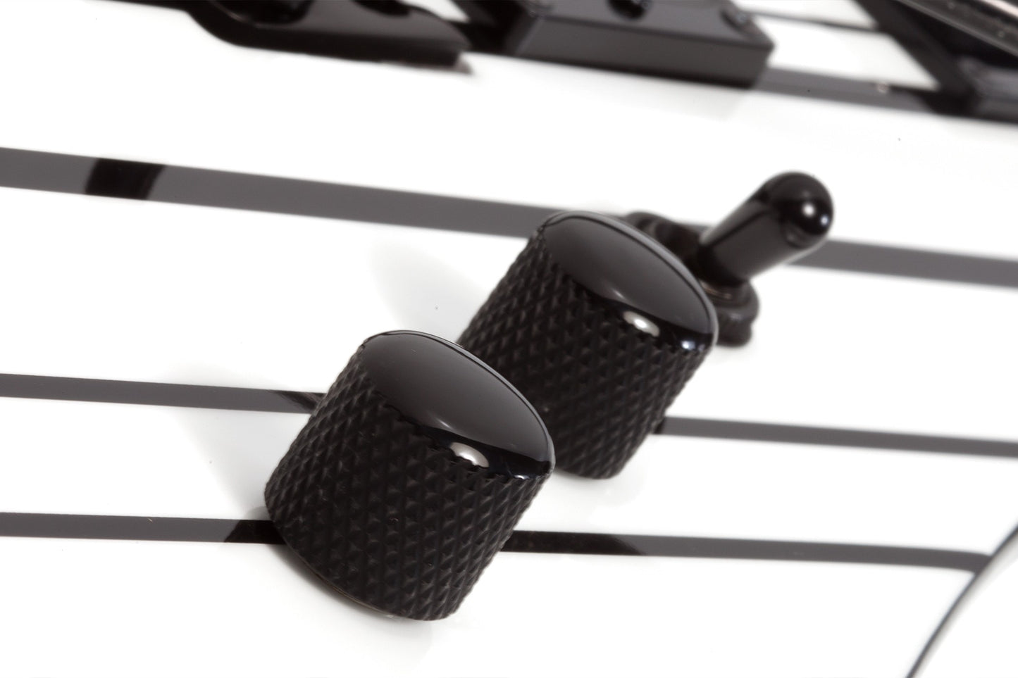 Schecter SYNYSTER STANDARD Electric Guitar - Gloss White with Black Pinstripes