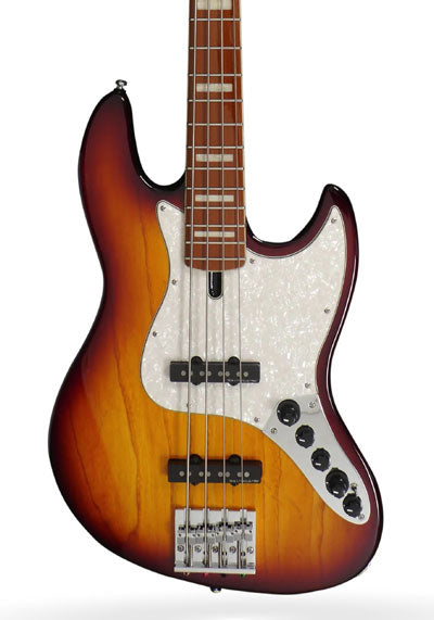 Sire Marcus Miller V8 4 String Electric Bass Guitar |  Swamp Ash Tobacco Sunburst with Bag